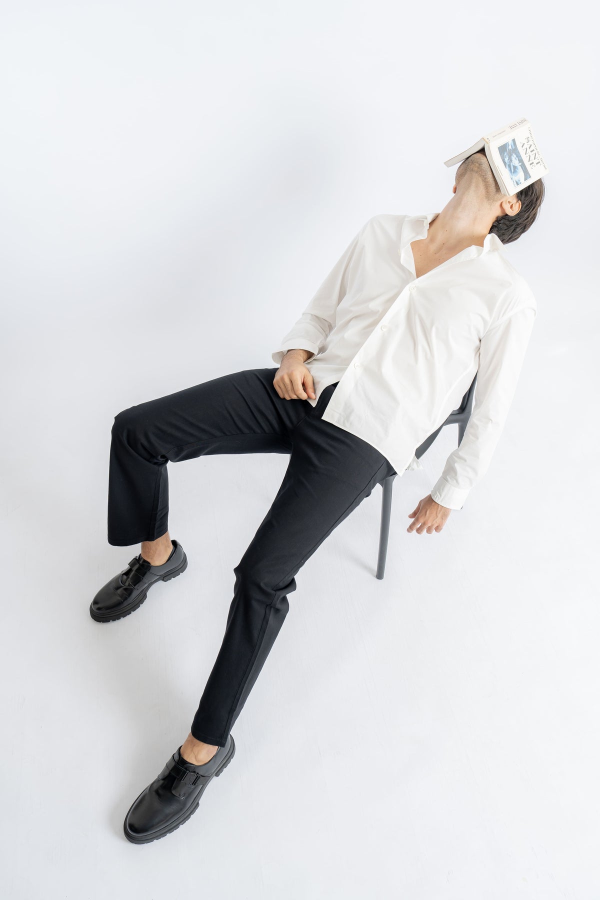 Coast Relaxed Fit Jet Black Trouser.-zoom-5
