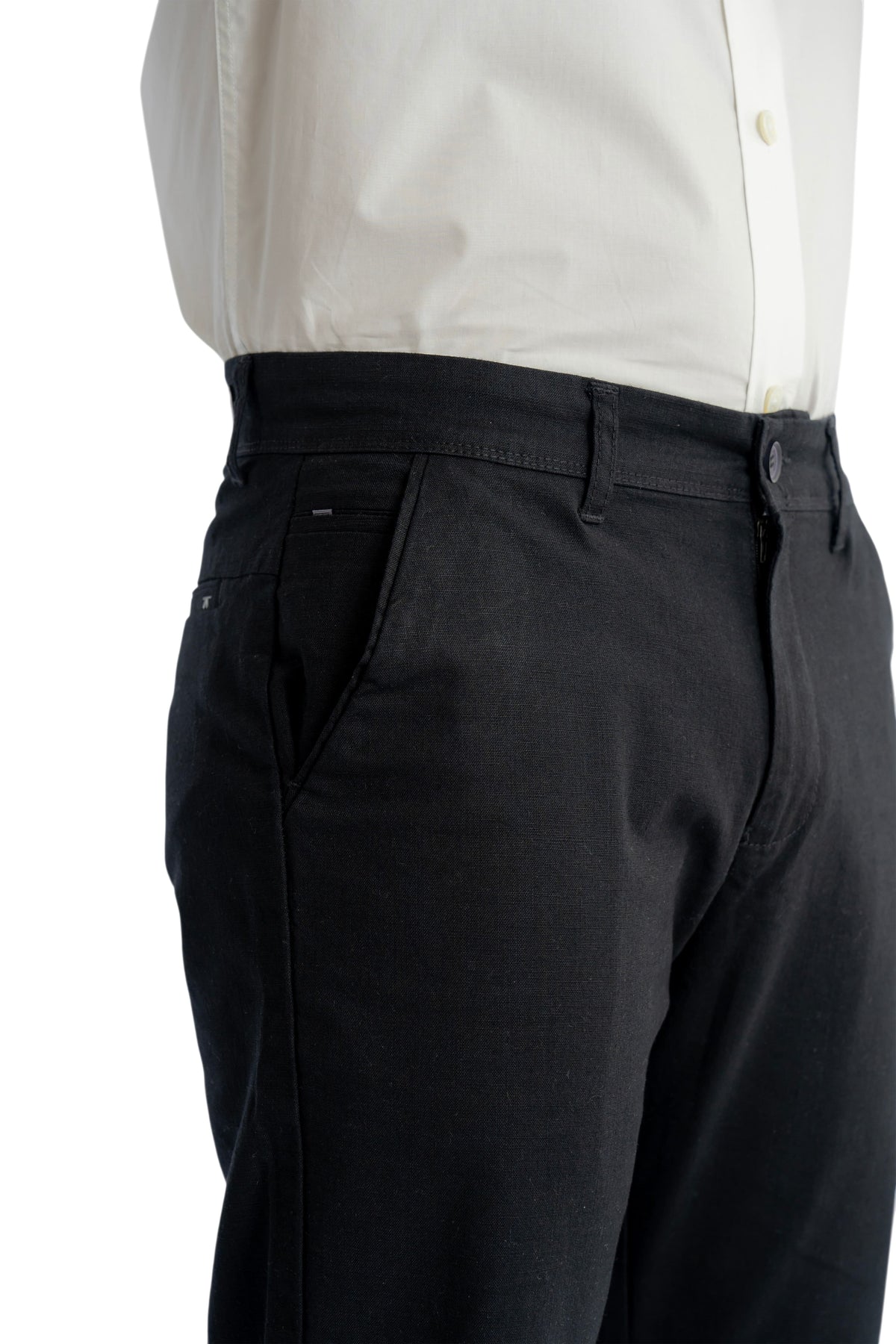Coast Relaxed Fit Jet Black Trouser.-1