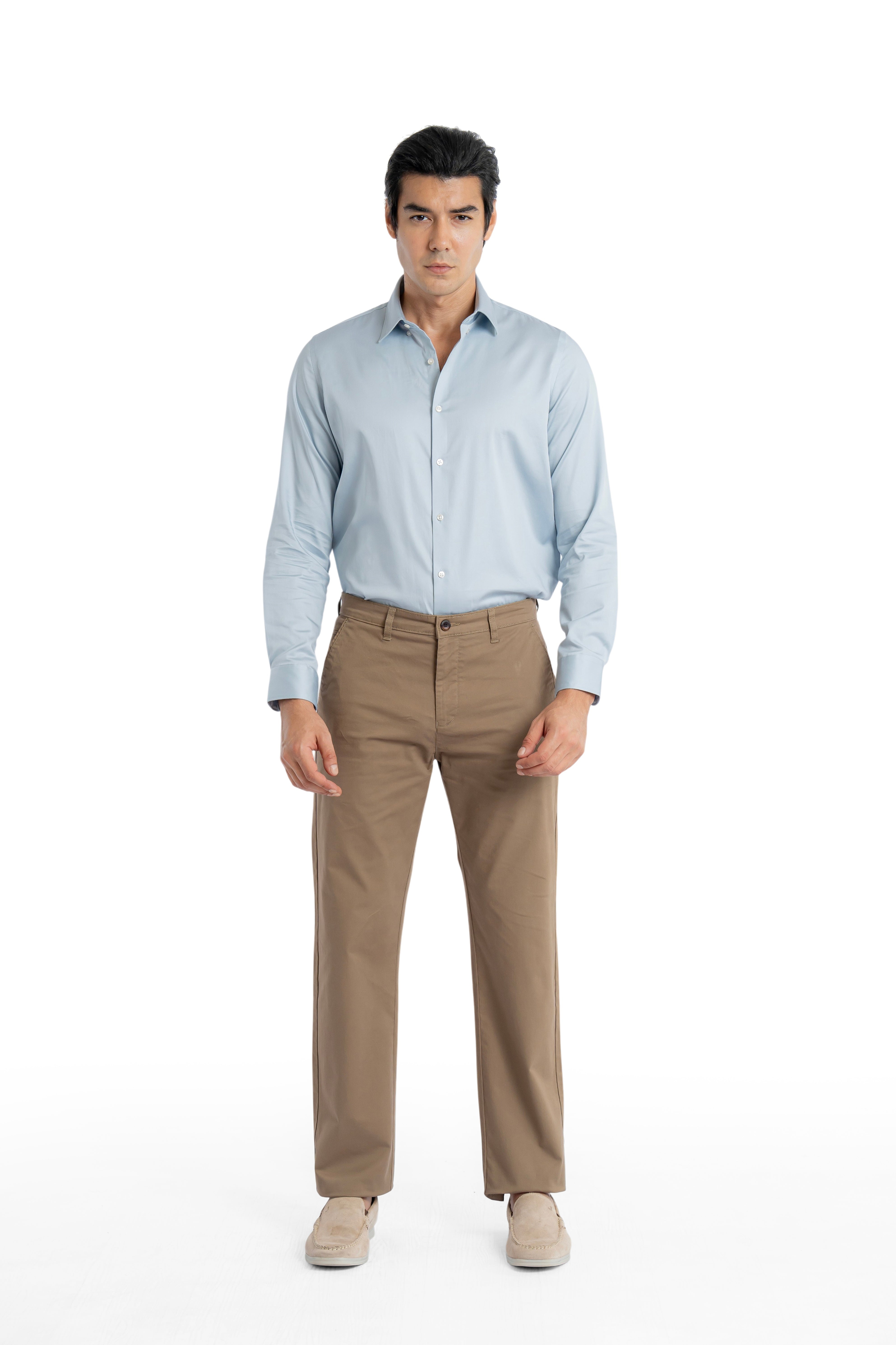 Ease Relaxed Fit Umber Brown Trouser