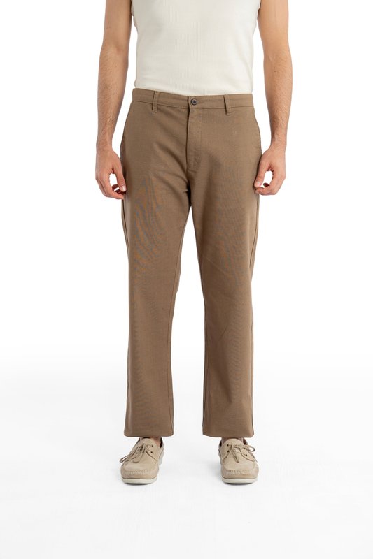 Coast Relaxed Fit Walnut Wood Trouser.-1
