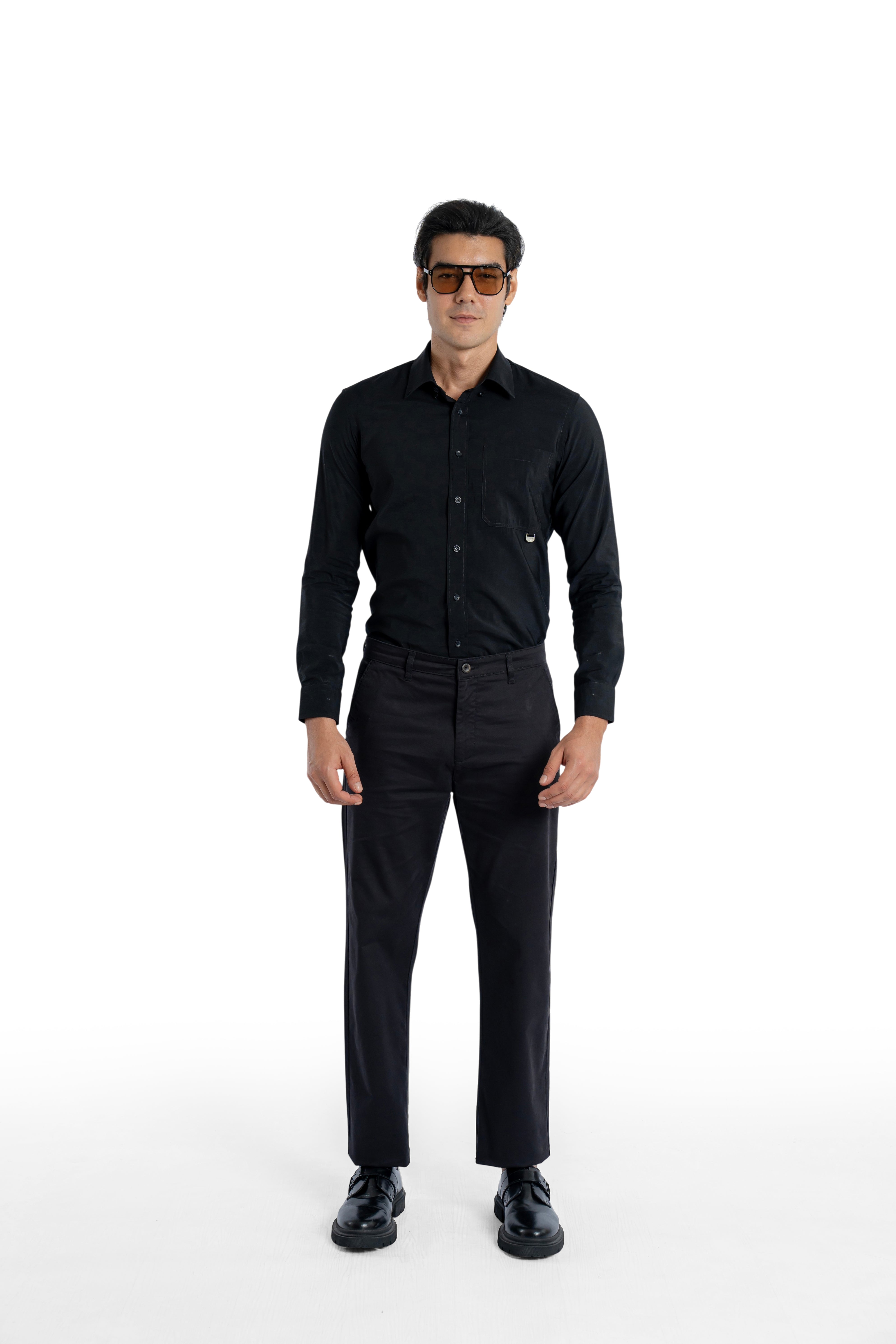 Ease Relaxed Fit Jet Black Trouser