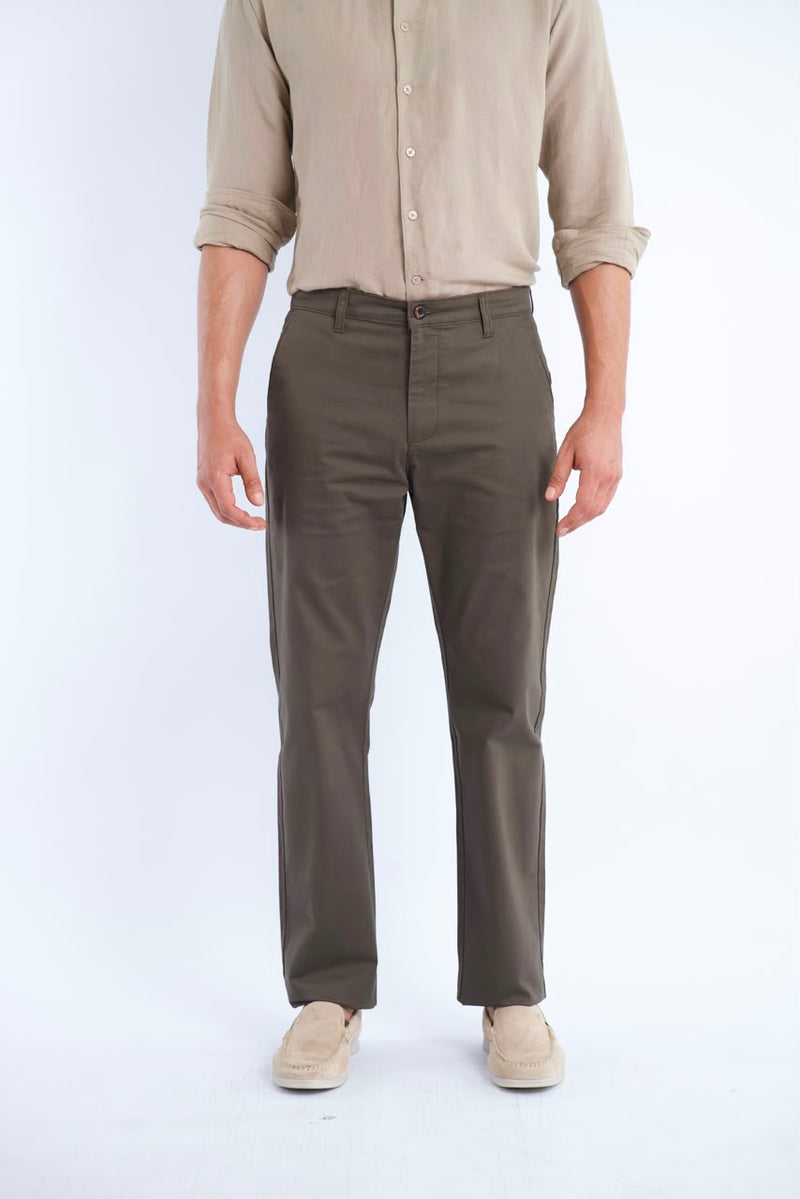 Motion Relaxed Fit Fawn Beige Trouser-zoom-