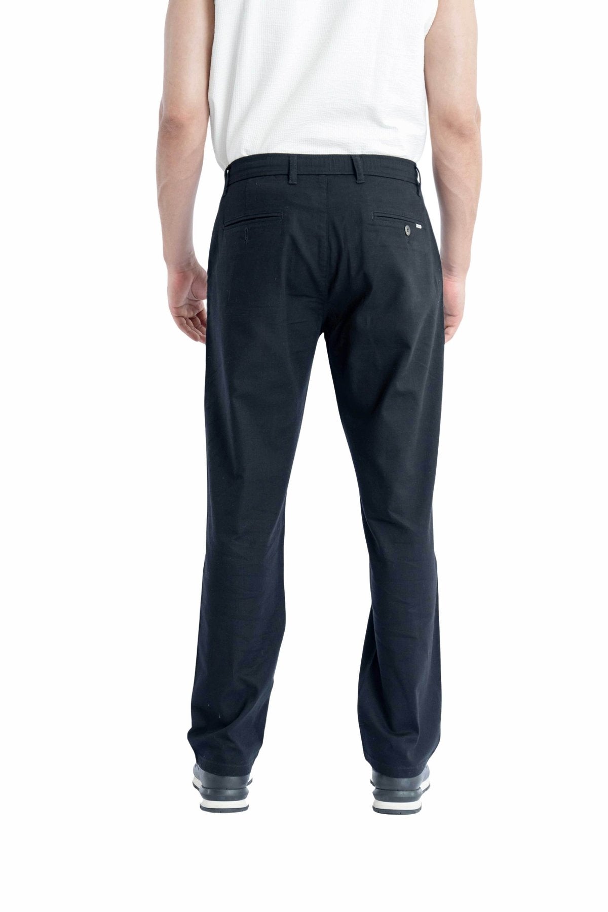 Air Relaxed Fit Jet Black Trouser.-3