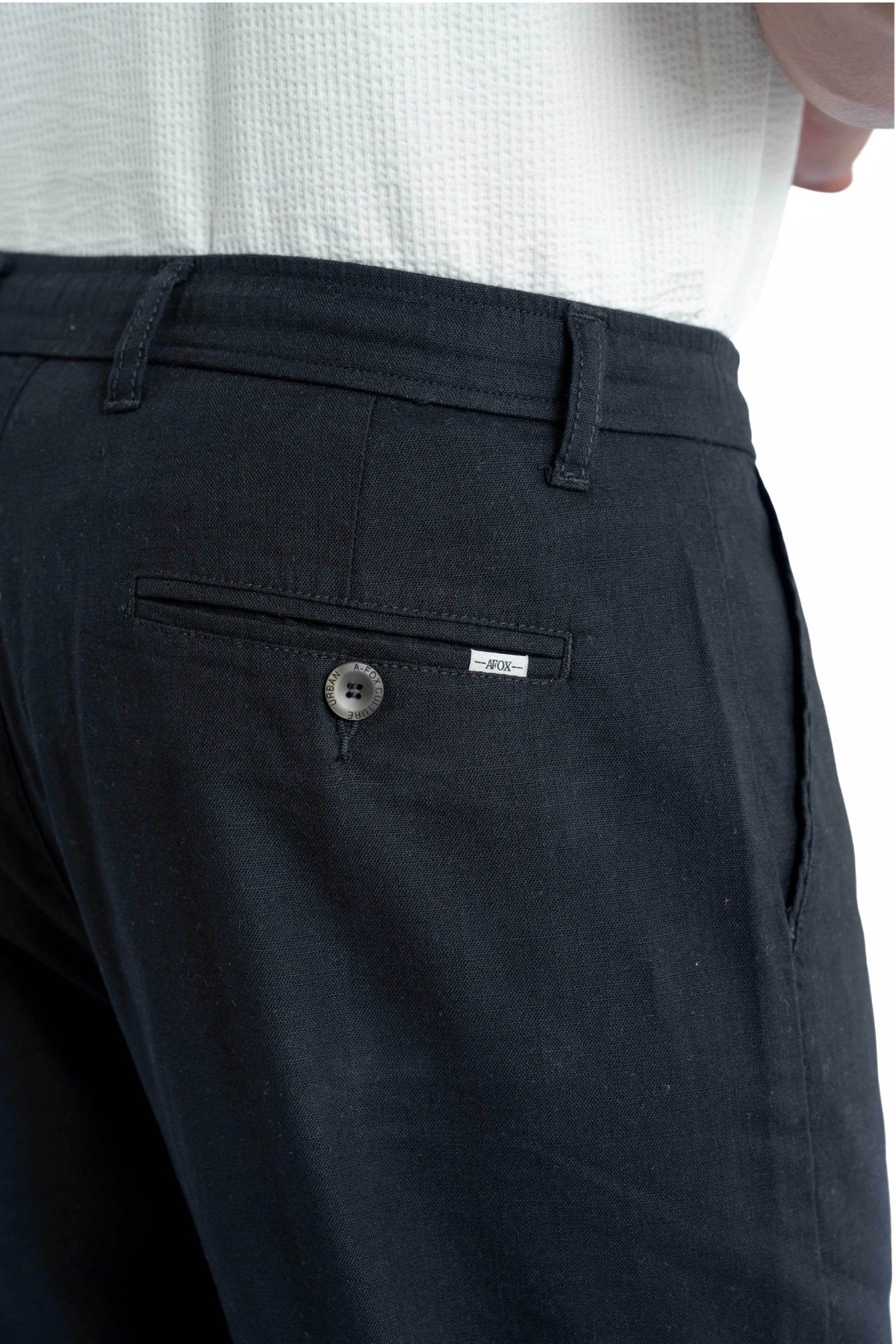 Air Relaxed Fit Jet Black Trouser.-2