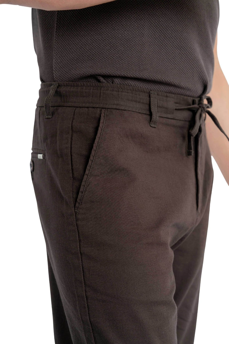 Air Relaxed Fit Espresso Coffee Trouser.-zoom-