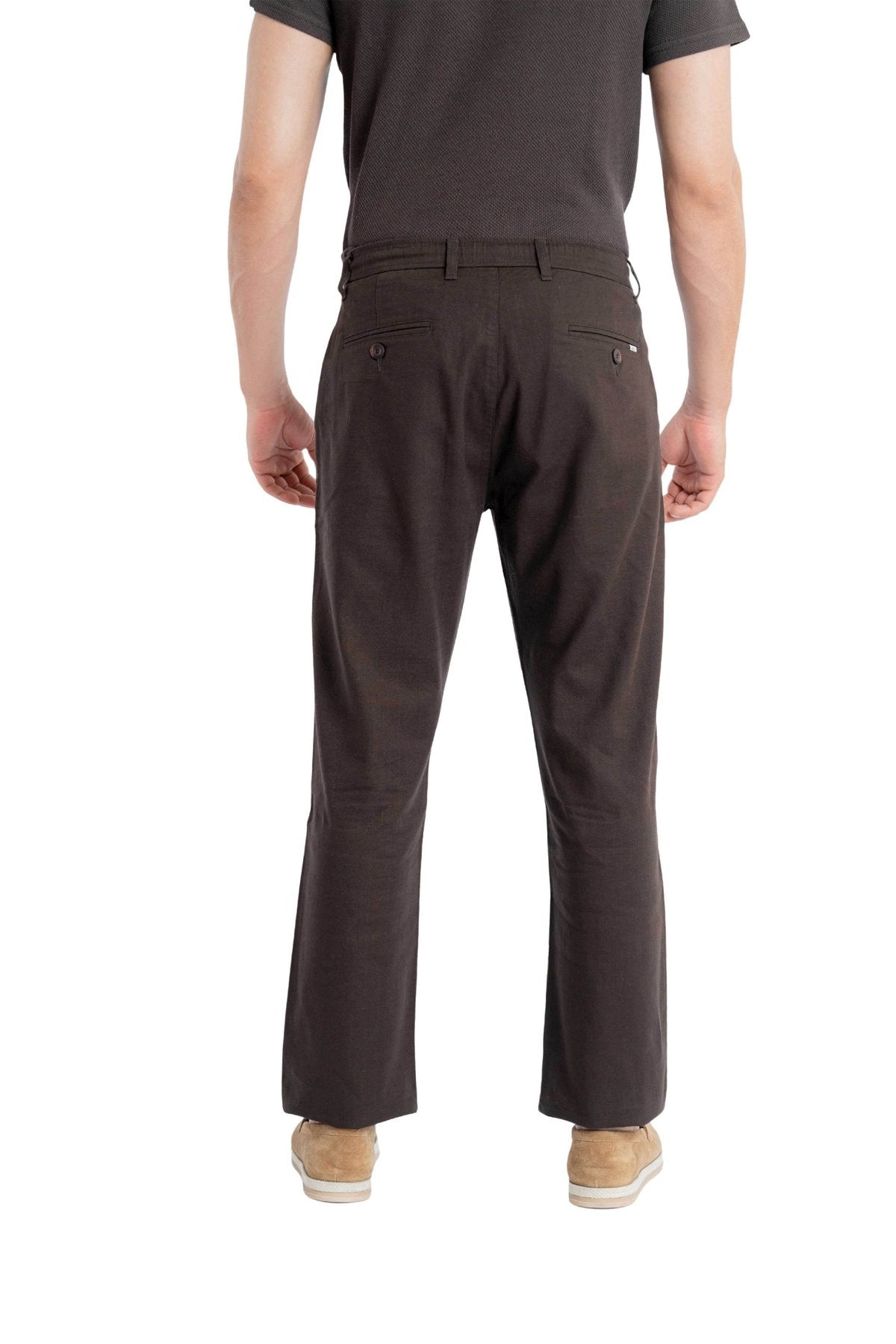 Air Relaxed Fit Espresso Coffee Trouser.-zoom-3
