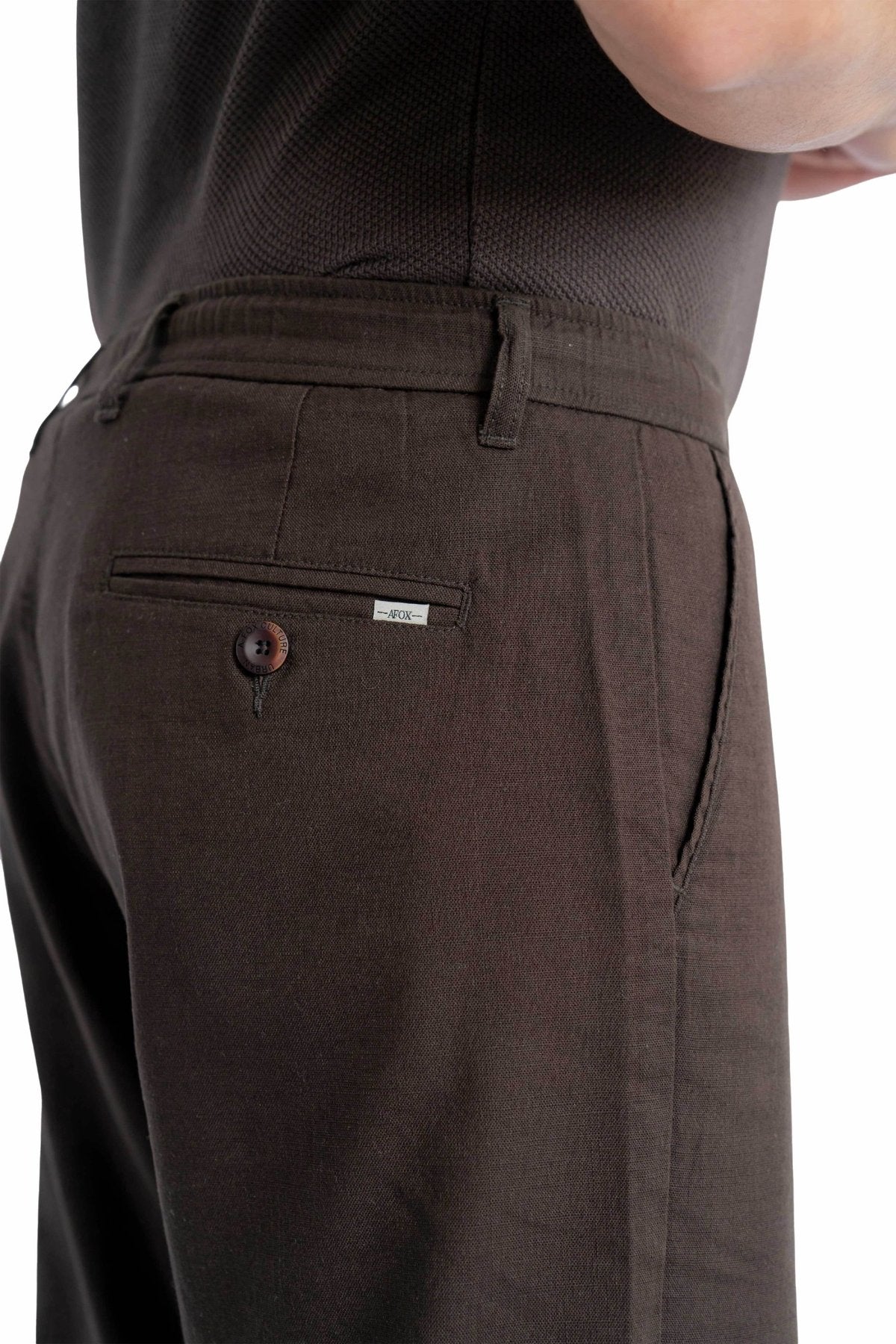 Air Relaxed Fit Espresso Coffee Trouser.-2